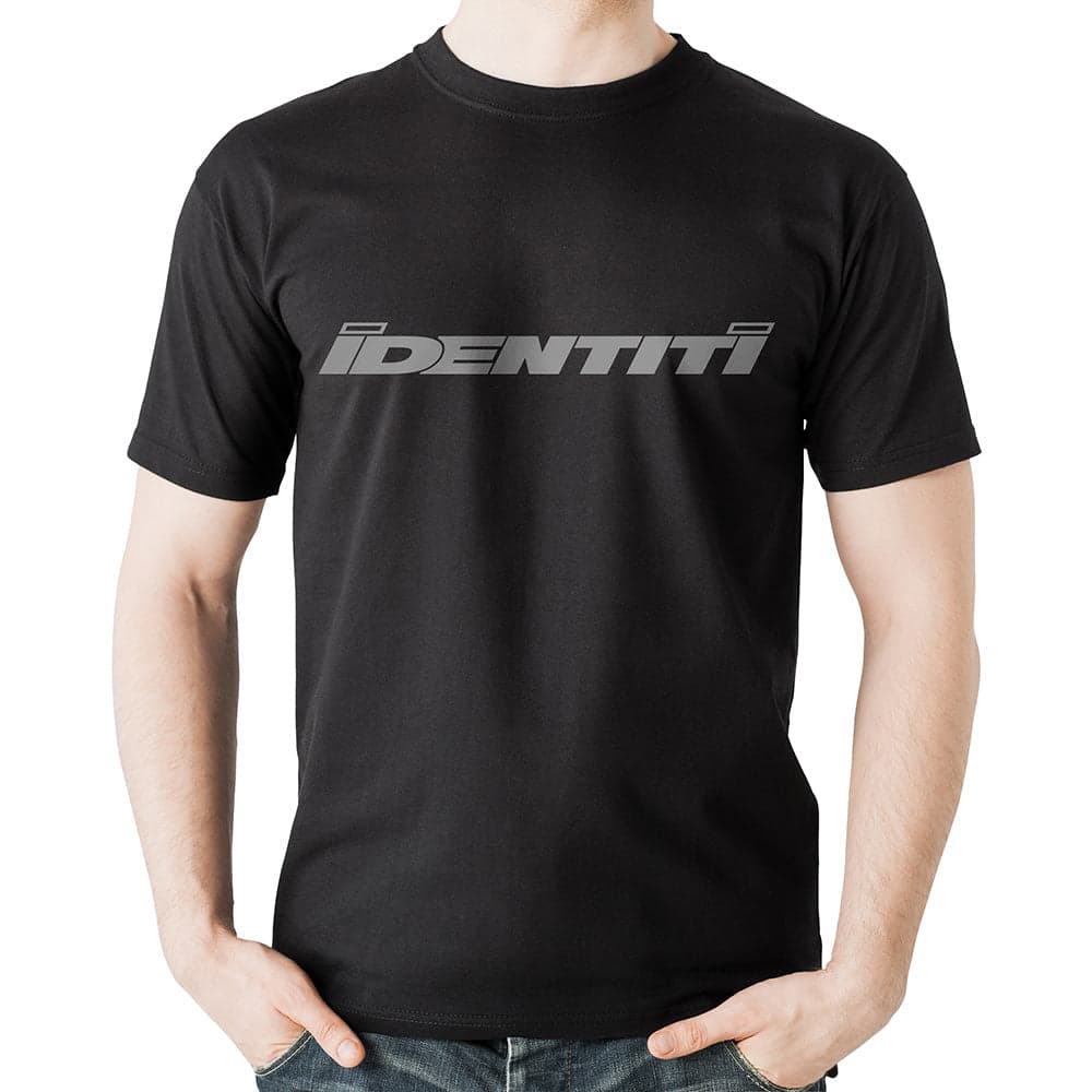 Identiti F-print Logo T-shirt Black Large