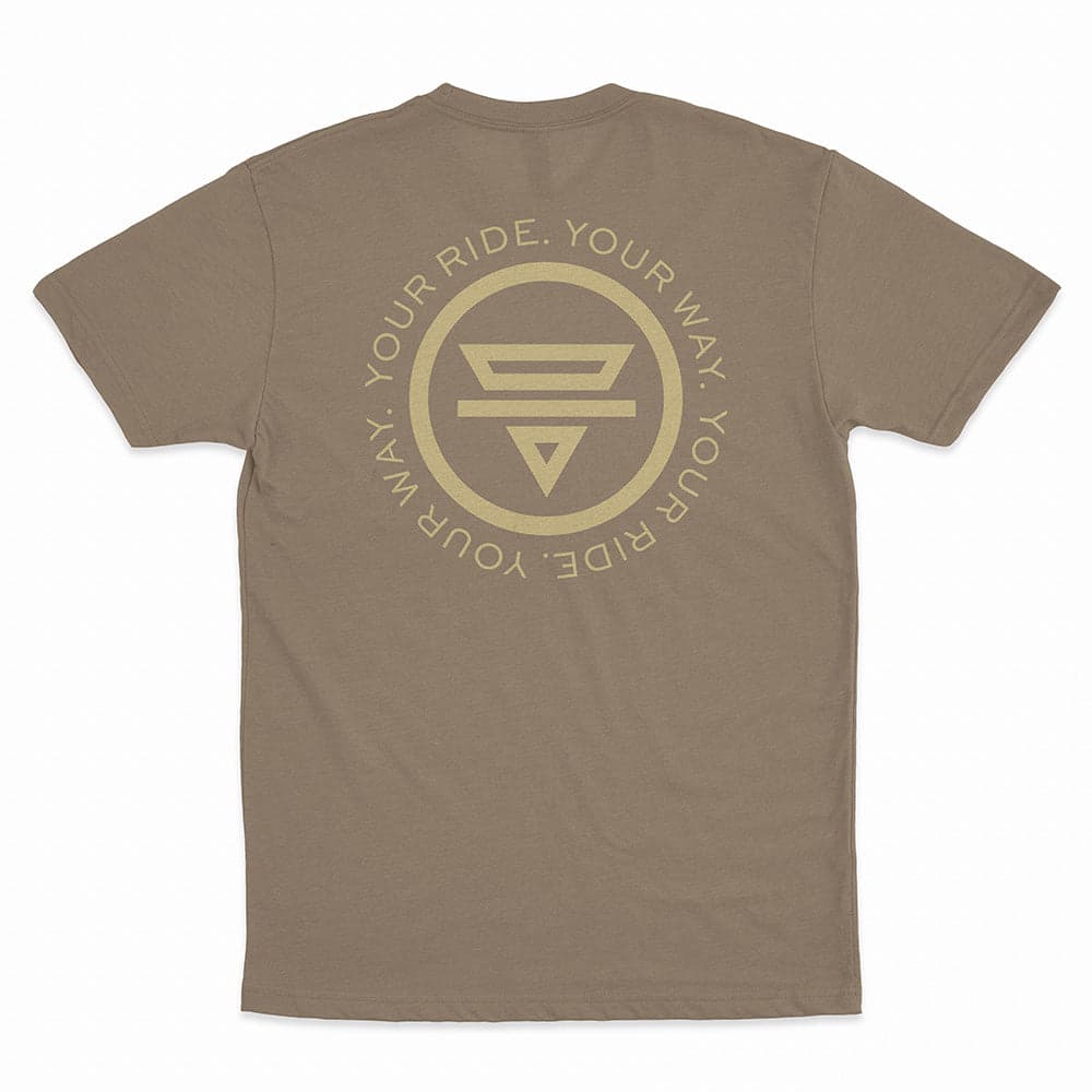Teravail Logo T-Shirt Brown/Beige Sm