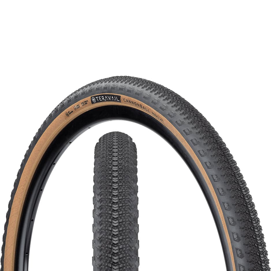 Teravail Cannonball 650b - Light and Supple Black/Tan 650x47