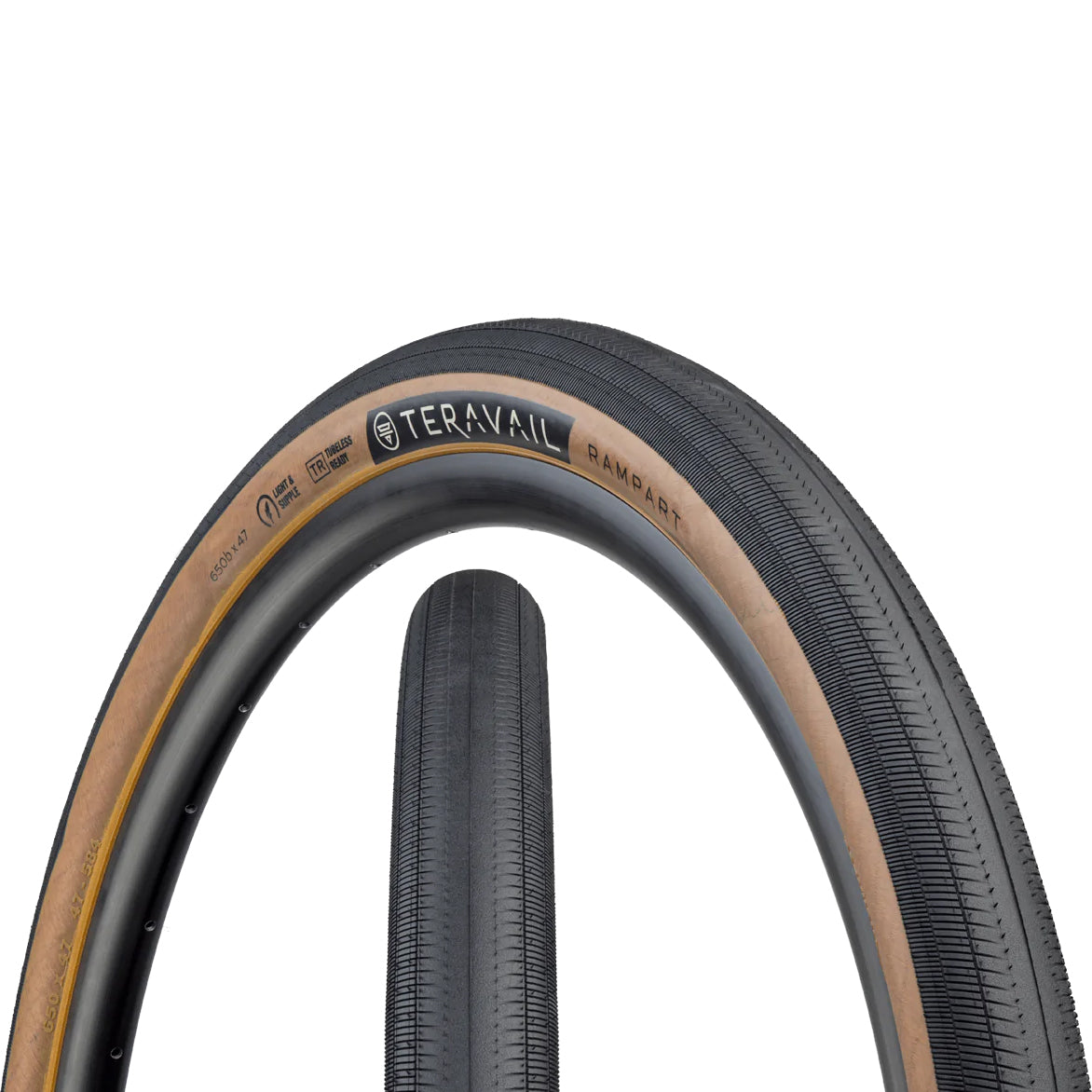 Teravail Rampart 700c - Light and Supple Black/Tan 700x32