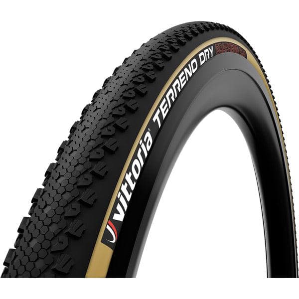 Load image into Gallery viewer, Vittoria Terreno Dry 700x47c Gravel Blk Tan G2.0 Tyre
