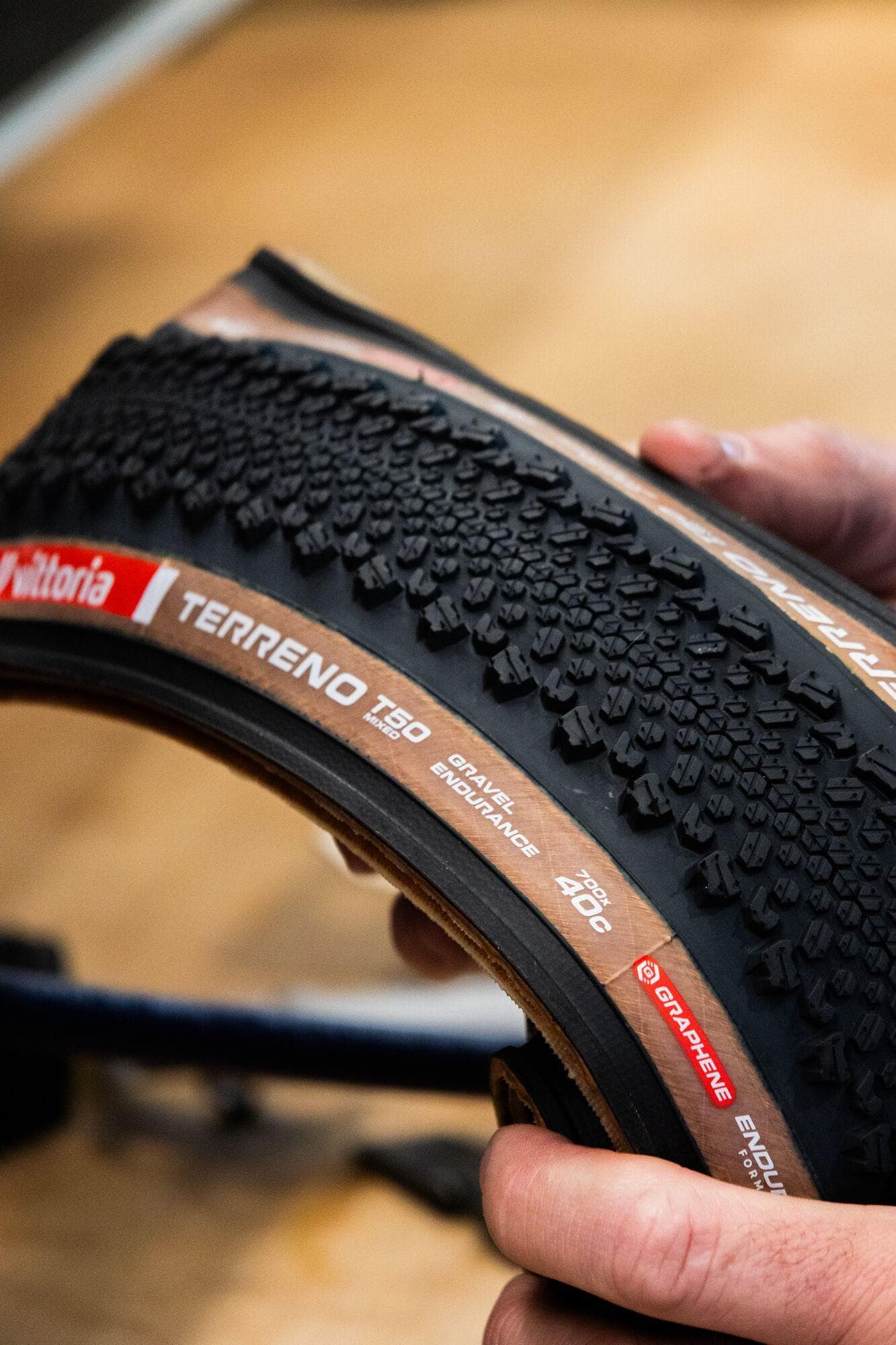 Vittoria Terreno T50 Mixed 700x45c Gravel Endurance Brown Black G2.0 Tubeless Ready Tyre
