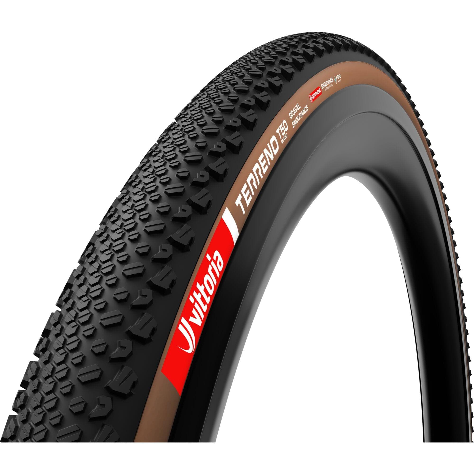 Vittoria Terreno T50 Mixed Gravel Endurance Brown Black G2.0 Tubeless Ready Tyre - 700c