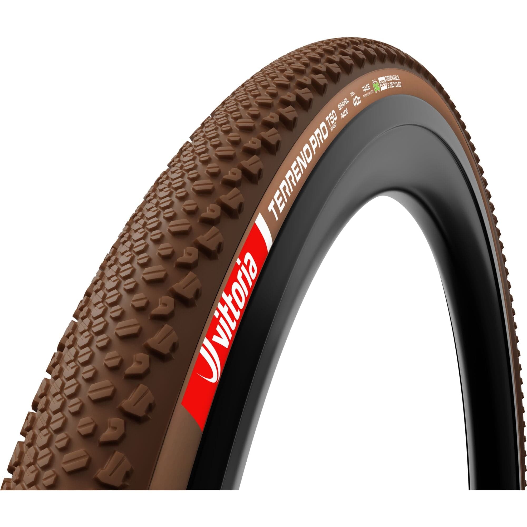 Vittoria Terreno Pro T50 Mixed 700x35c Gravel Race Natural Brown Tubeless Ready Tyre