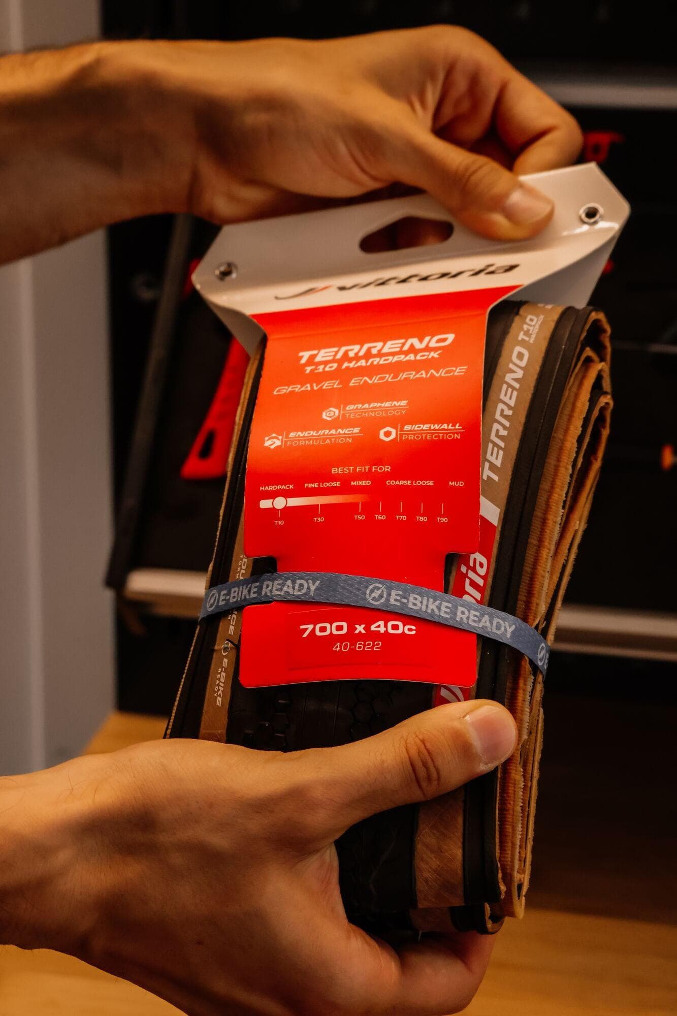 Vittoria Terreno T10 Hardpack 700x45c Gravel Endurance Brown G2.0 Tubeless Ready Tyre