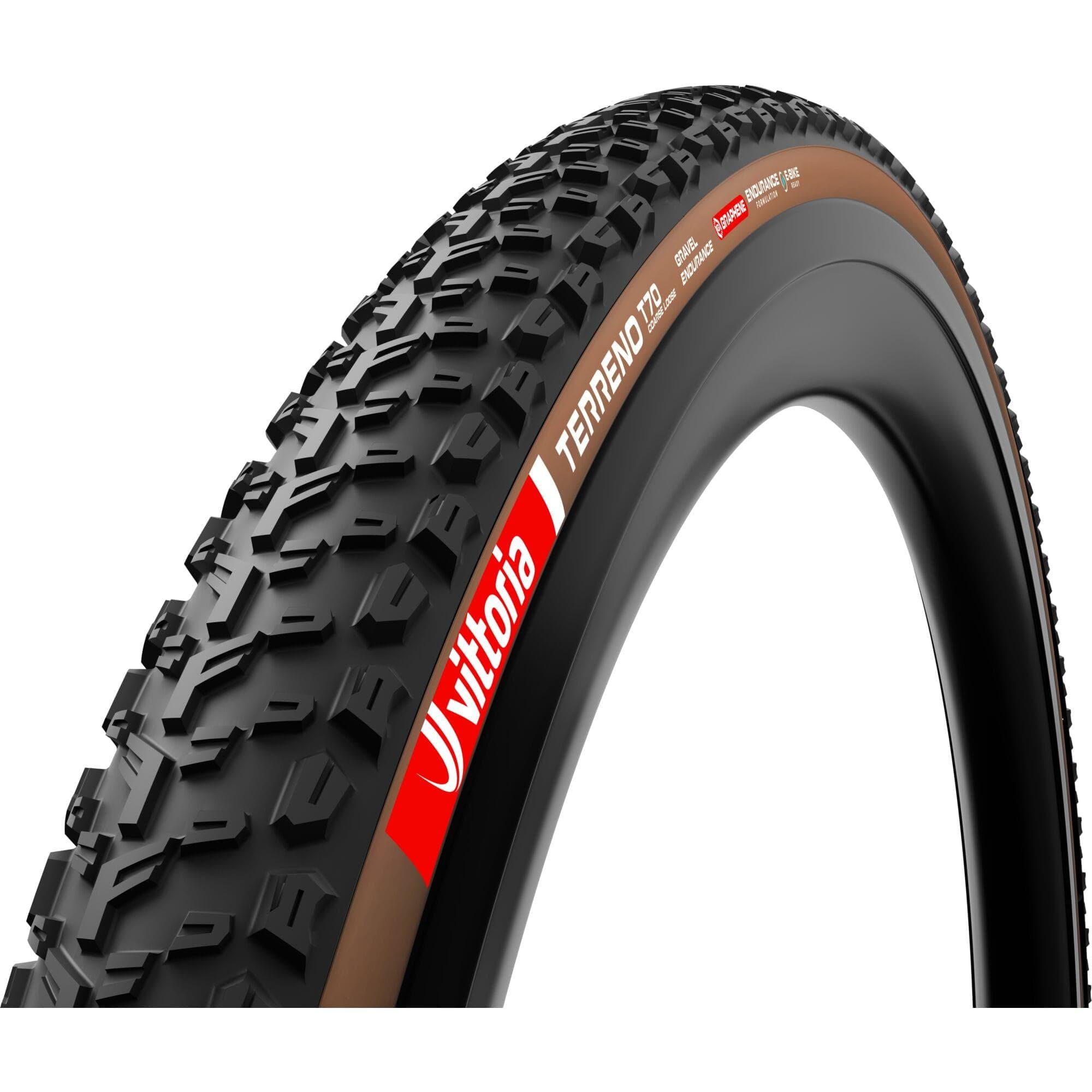 Vittoria Terreno T70 Coarse Loose Gravel Endurance Brown G2.0 Tubeless Ready Tyre - 700c