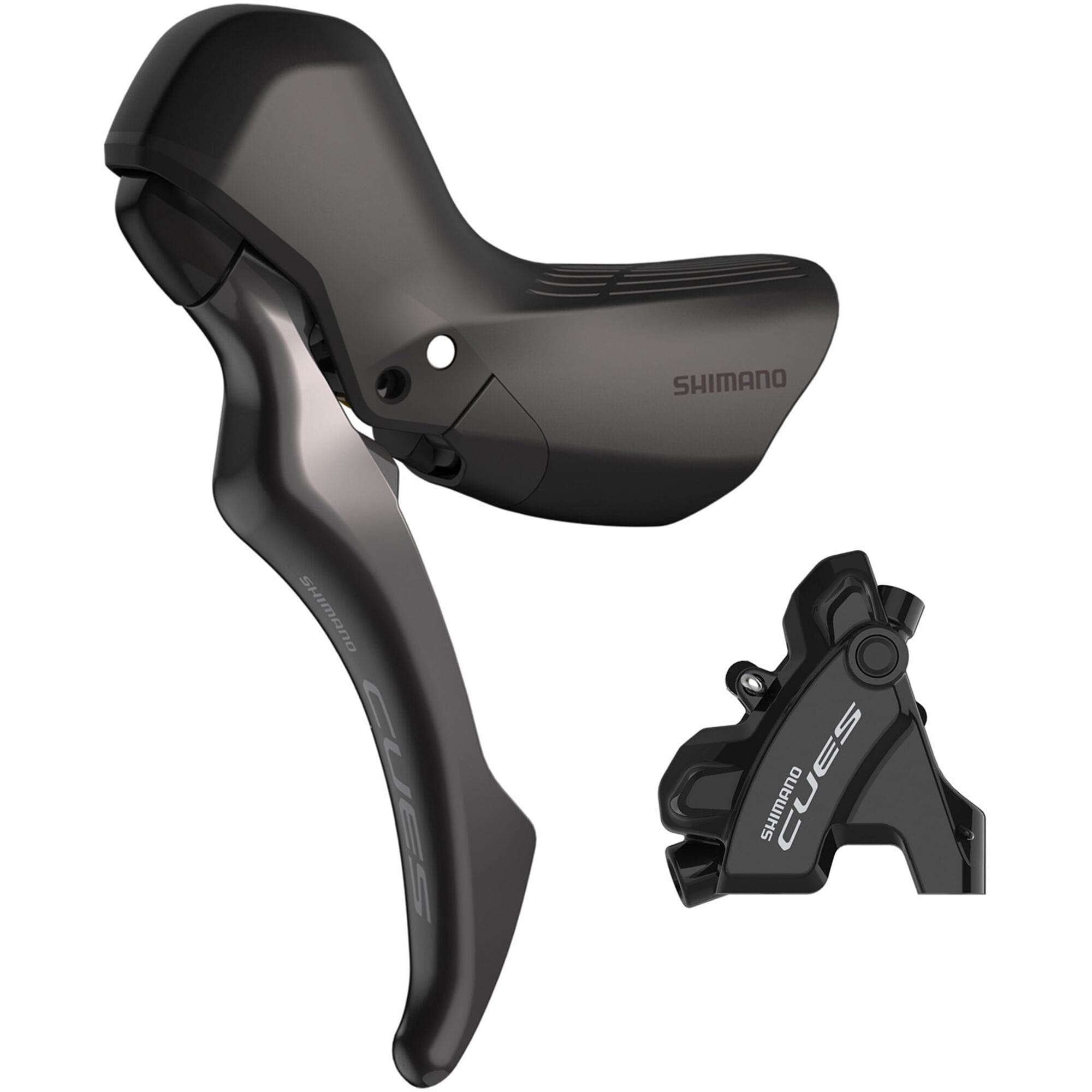 Shimano CUES BL-U6030 CUES hydraulic disc brake lever bled with BR-U6030 calliper, left rear