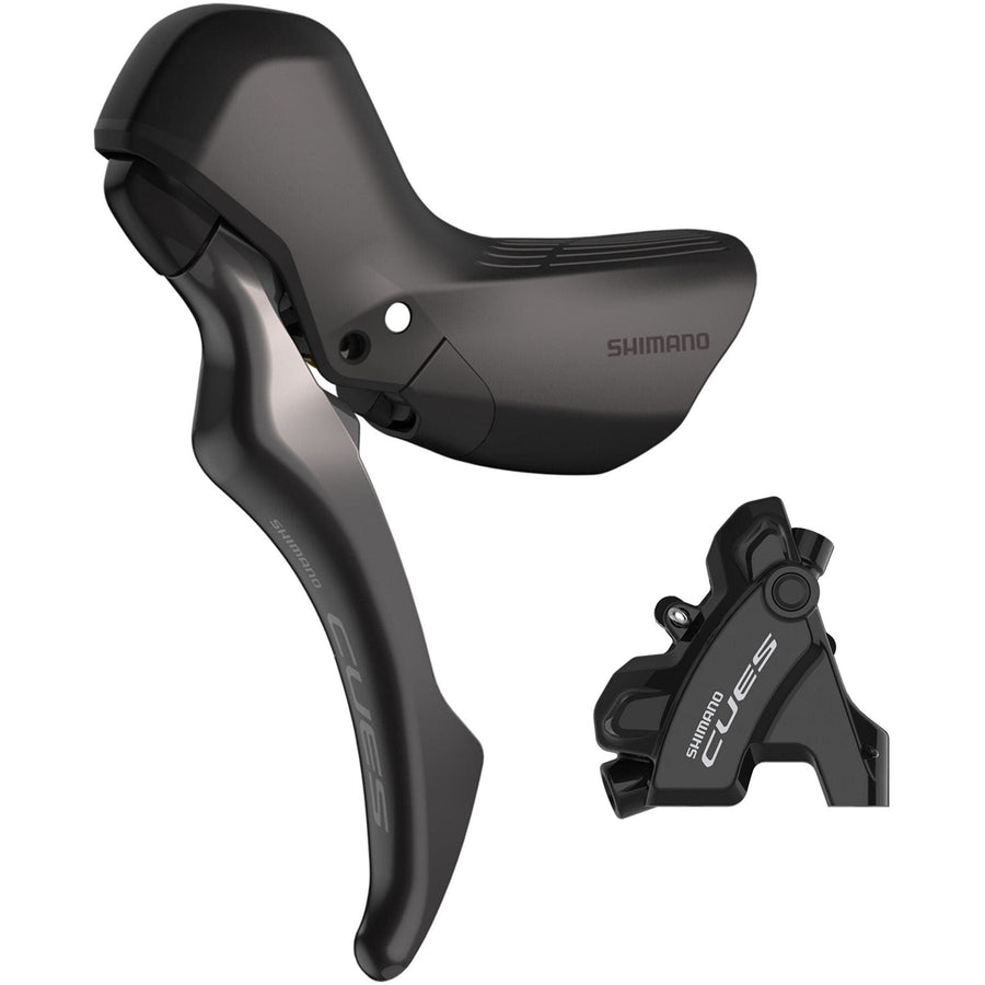 Shimano CUES BL-U6030 CUES hydraulic disc brake lever bled with BR-U6030 calliper, left rear