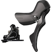 Shimano CUES CUES ST-U6030/BR-RS405 bled hydraulic; STI set; flat mount calliper; RH front