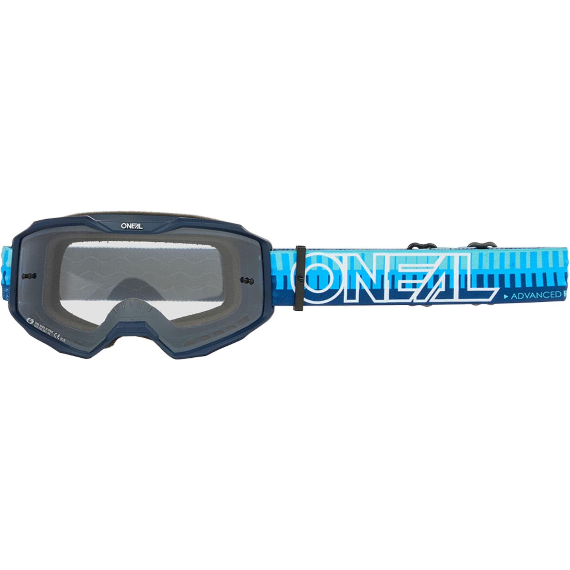 Oneal B-10 Goggle STRIPED blue/blue - clear