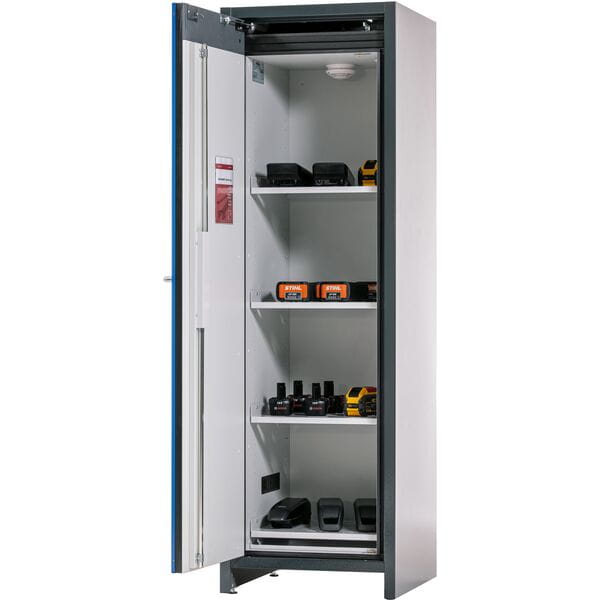 Asecos ION-CORE Store 60cm 3 x Perforated Shelf; 1 x Sump; Point Of Use Delivery
