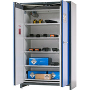 Asecos ION-PRO Store 120cm 5 x Perforated Shelf; 1 x Sump Behind First Door Delivery