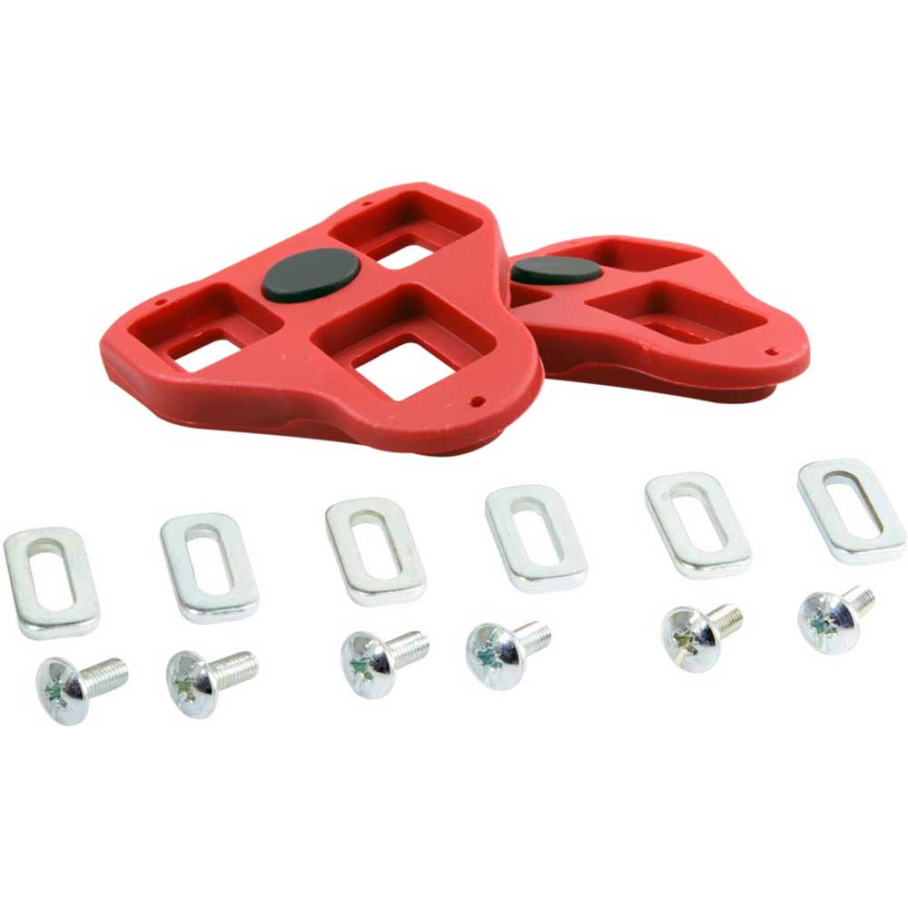 Velox Look Compatible Delta Pedal Cleats Red 9 Deg