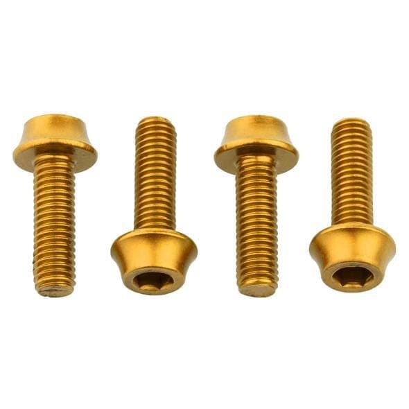Wolf Tooth Water Bottle Cage Bolts Gold / Set of 4