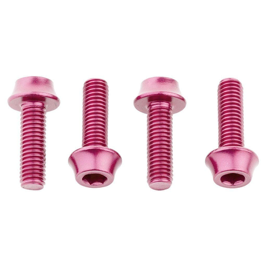 Wolf Tooth Water Bottle Cage Bolts Pink / Set of 4