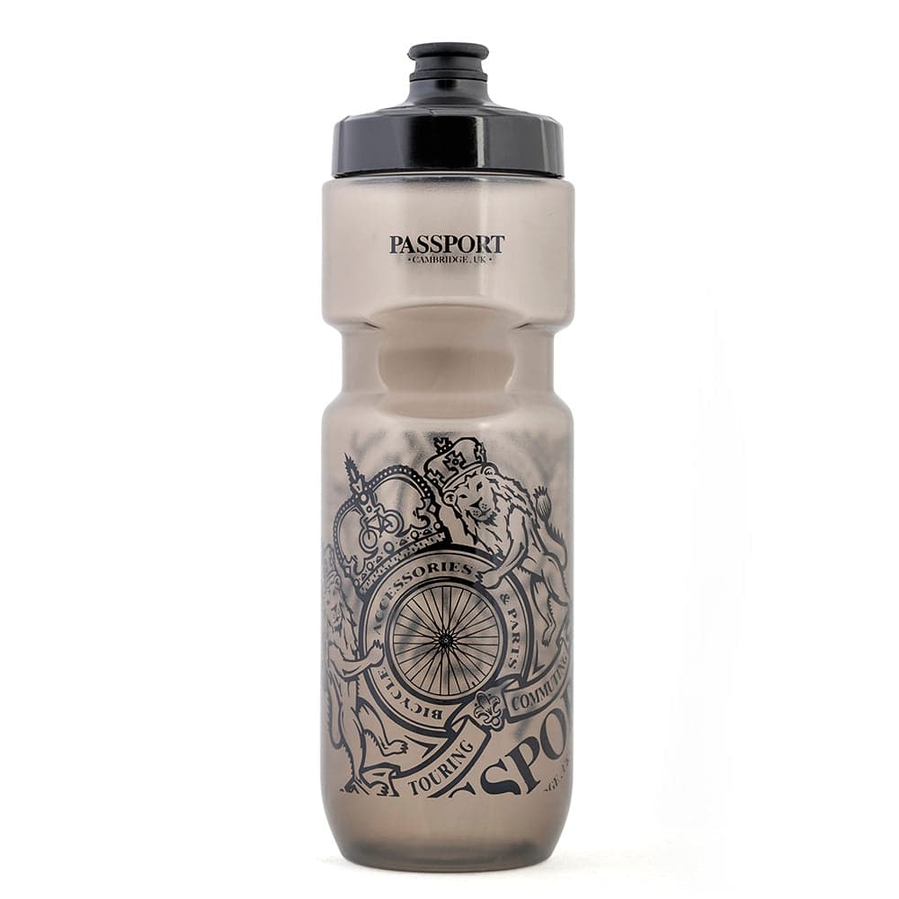 Passport Water Bottle Trans Black 750ml