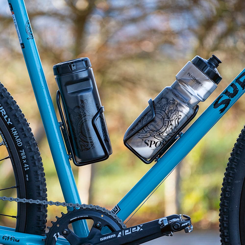 Passport Water Bottle Trans Black 750ml