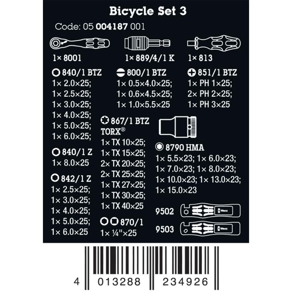 Wera Tools Bicycle Set 3