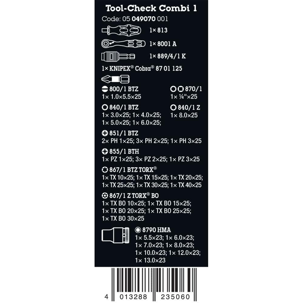 Wera Tools Tool-Check Combi 1