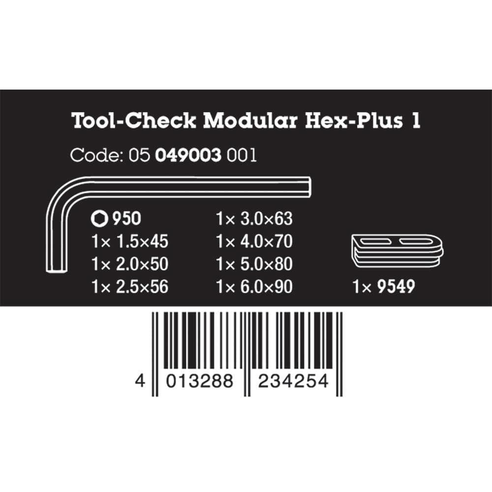 Wera Tools Tool-Check Modular L-Key Metric Set 1