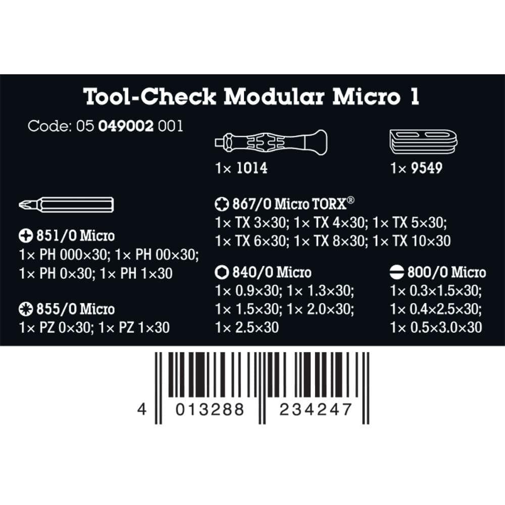 Wera Tools Tool-Check Modular Micro 1