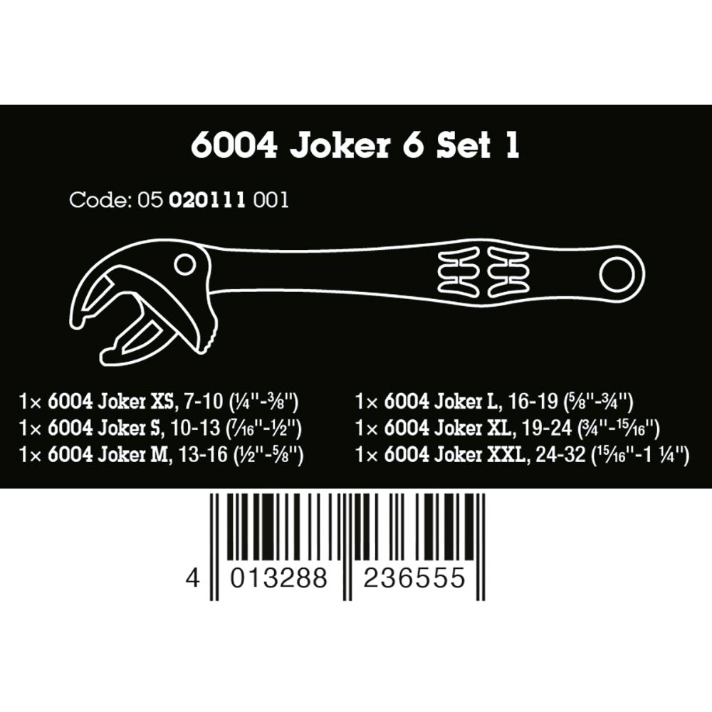 Wera Tools 6004 Joker 6 Spanner Pack -  -