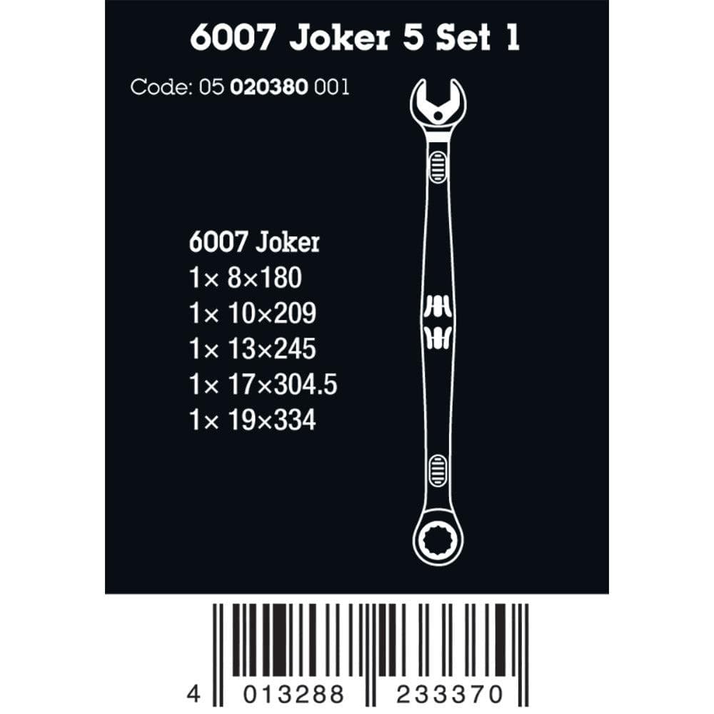 Wera Tools 6007 Joker 5 Set 1