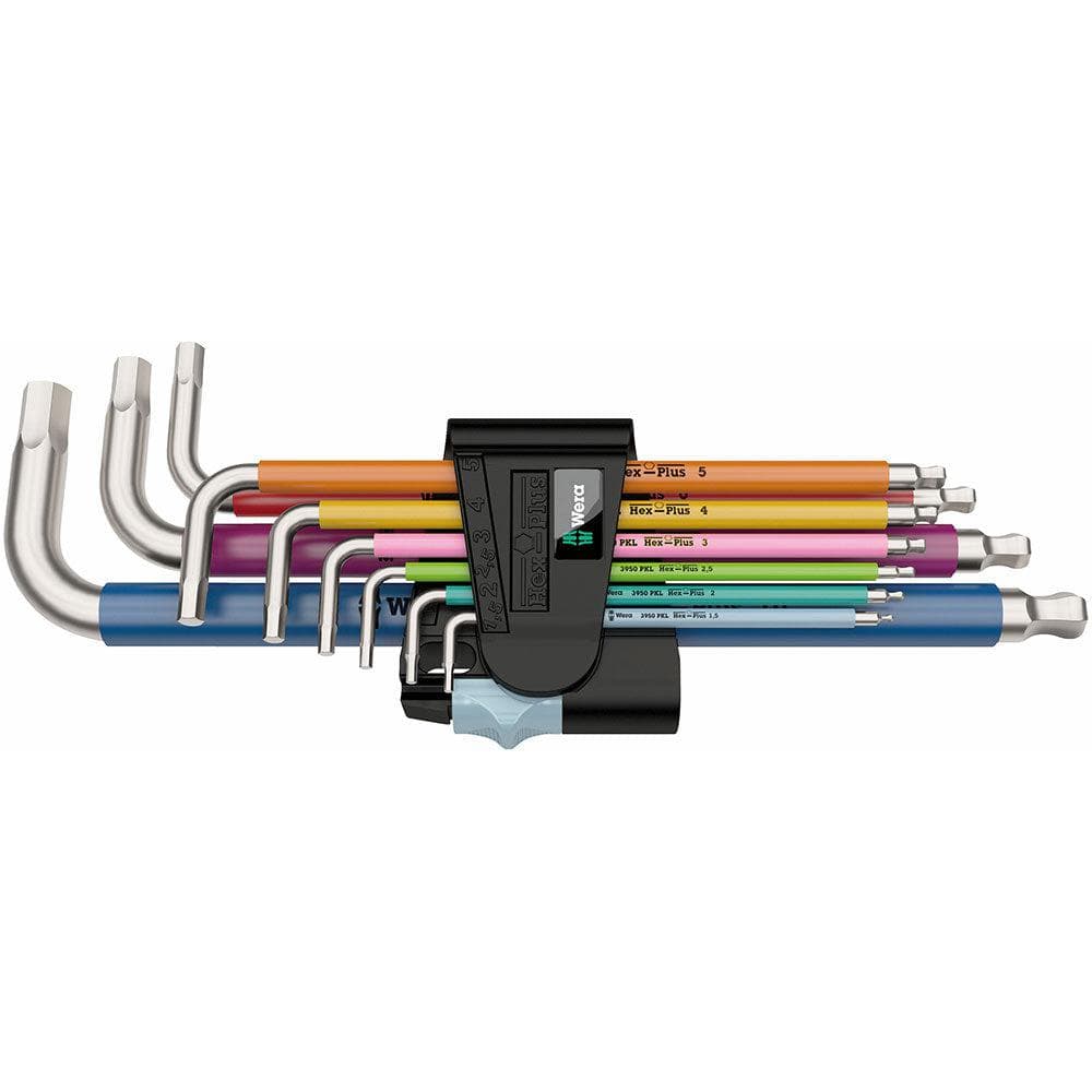 Wera Tools 3950 SPKL/9SM Hex Key Set Multicolour 9pc