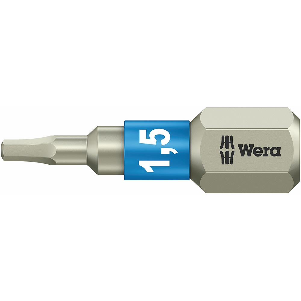 Wera Tools 3840/1 TS Hex Bits - 1.5mm -