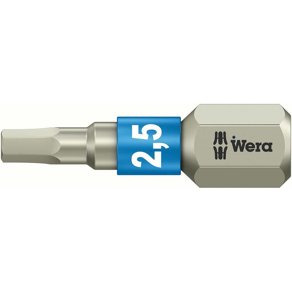 Wera Tools 3840/1 TS 2.5/25 Hex Bit Pack of 10