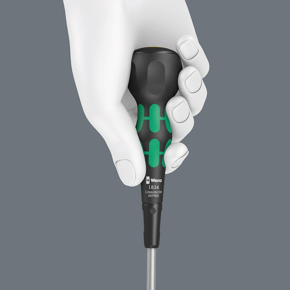 Wera Tools 1834 1,0 X 6,0 X 100mm Ball-Grip Screwdriver