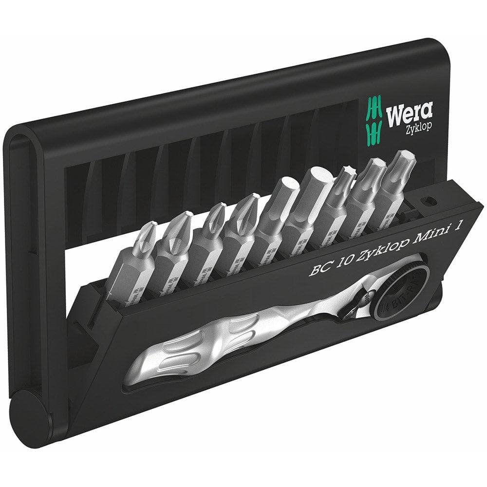 Wera Tools 8001 A Mini 1 Ratchet Bit 1/4 10pcs
