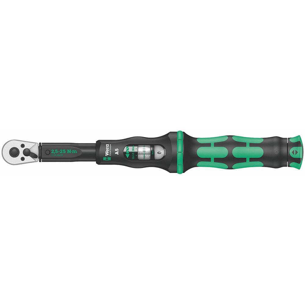 Wera Tools Torque Wrench W/Rev Ratchet 2.5-25 Nm, 1/4