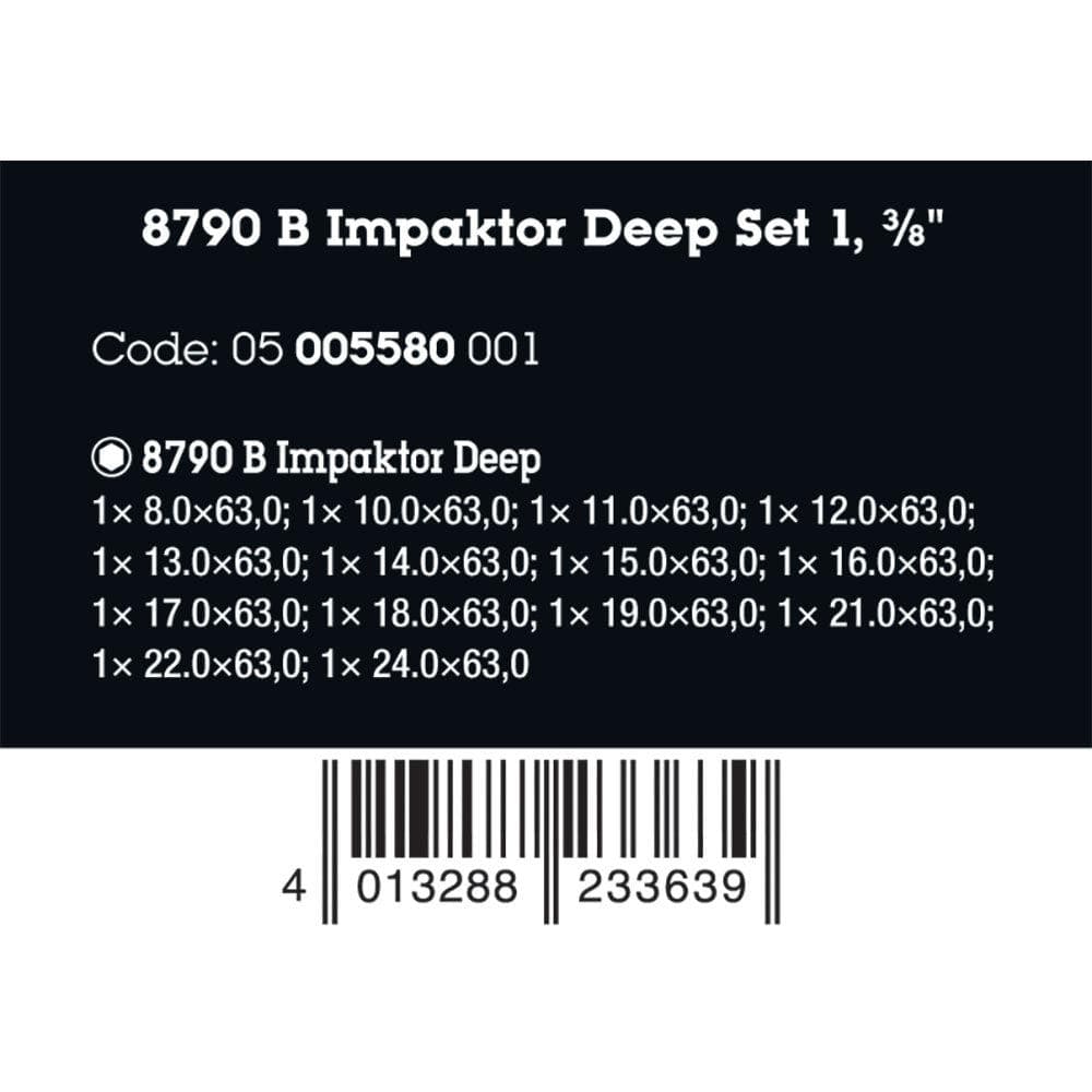 Wera Tools 8790 B Impactor Deep Impactor Set 1