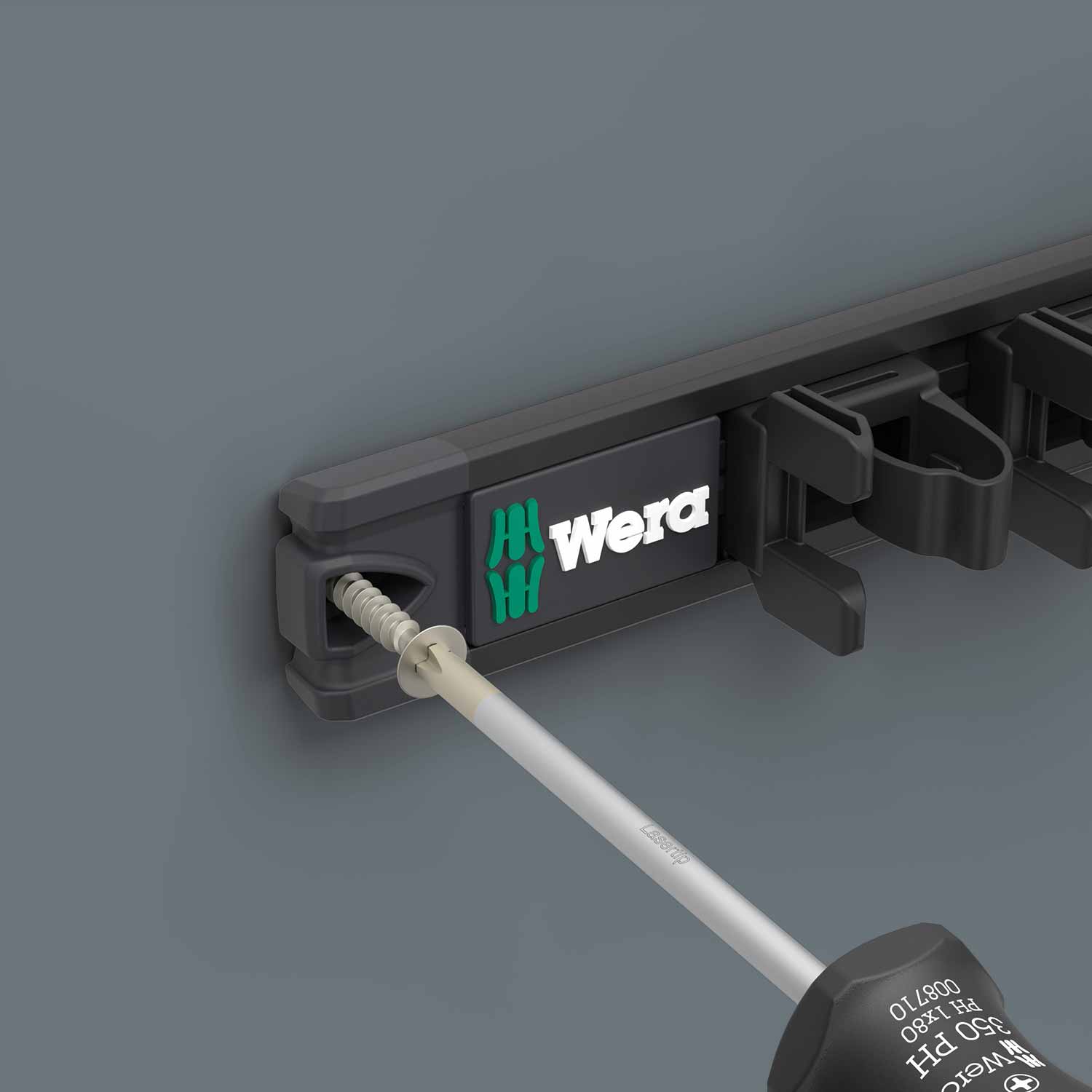 Wera Tools 9611 Mag Rail For Kraftform S Drivers 9pc (Empty)