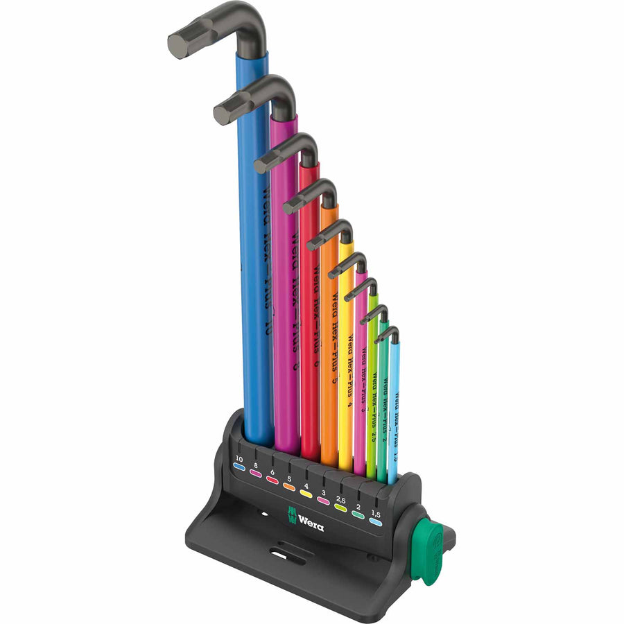 Wera Tools 950/9 SPKL Hex-Plus 3 Workshop Rack 9pc
