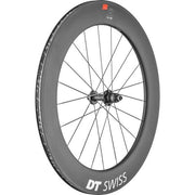 DT Swiss ARC 1100 DICUT wheel; carbon clincher 80 x 17 mm rim; rear