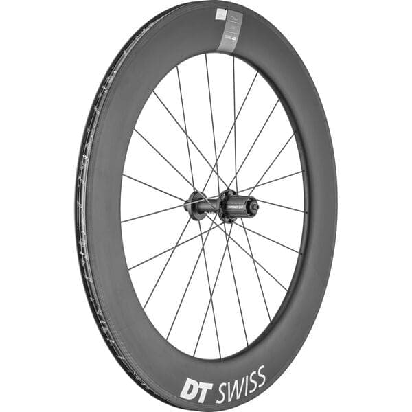 DT Swiss ARC 1400 DICUT wheel; carbon clincher 80 x 17 mm rim; rear