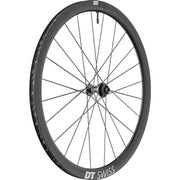DT Swiss ARC 1400 DICUT disc brake wheel; carbon clincher 38 x 20 mm rim; front