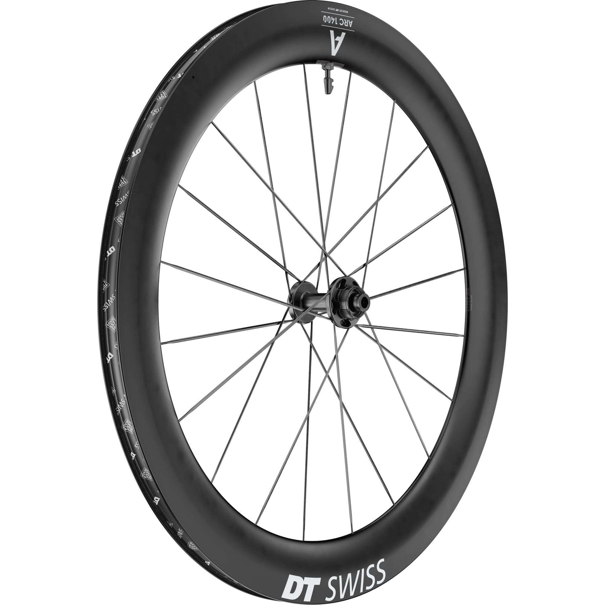 DT-Swiss-ARC-1400-DICUT-disc-brake-wheel,-carbon-clincher-65-x-22-mm-rim,-front