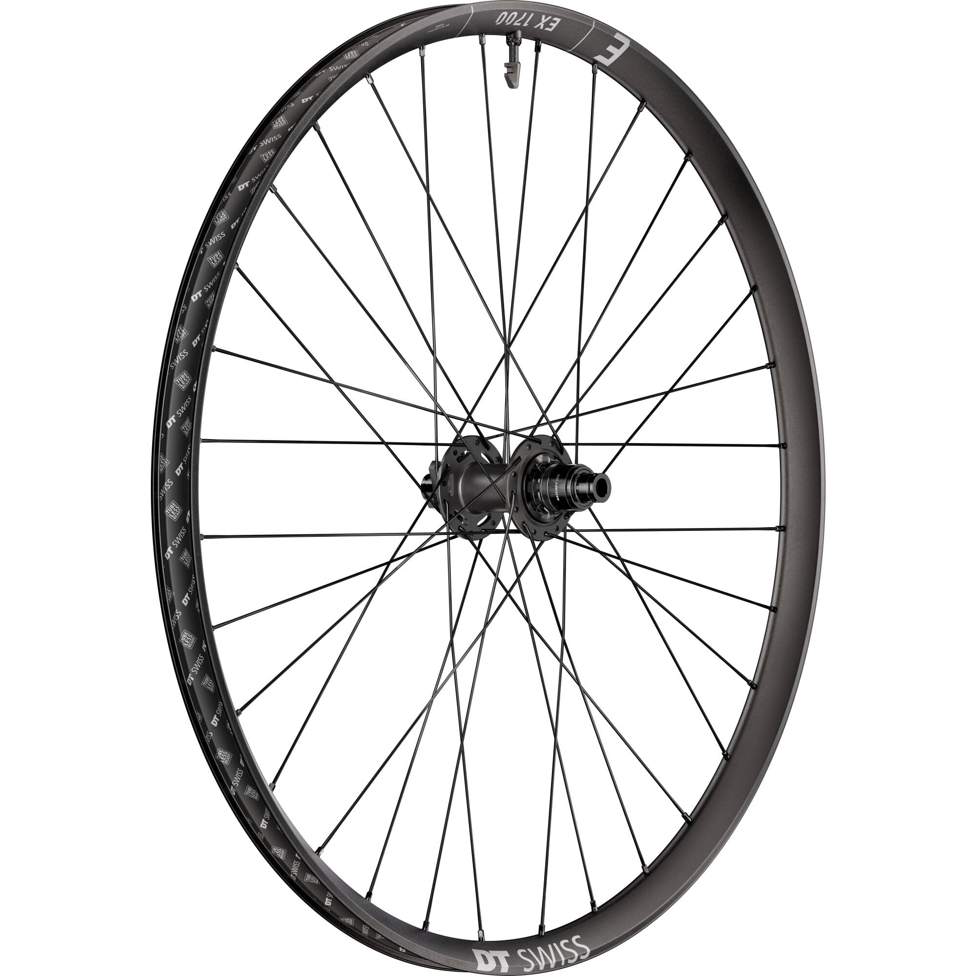 DT Swiss EX 1700 wheel; 30 mm rim; 12 x 148 mm BOOST axle ; 27.5 inch rear Sram XD