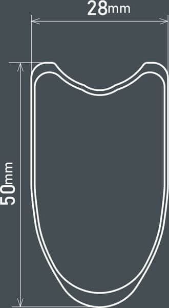 Shimano Dura-Ace WH-R9200-C50-TU Dura-Ace Carbon tubular 50 mm; front Q/R