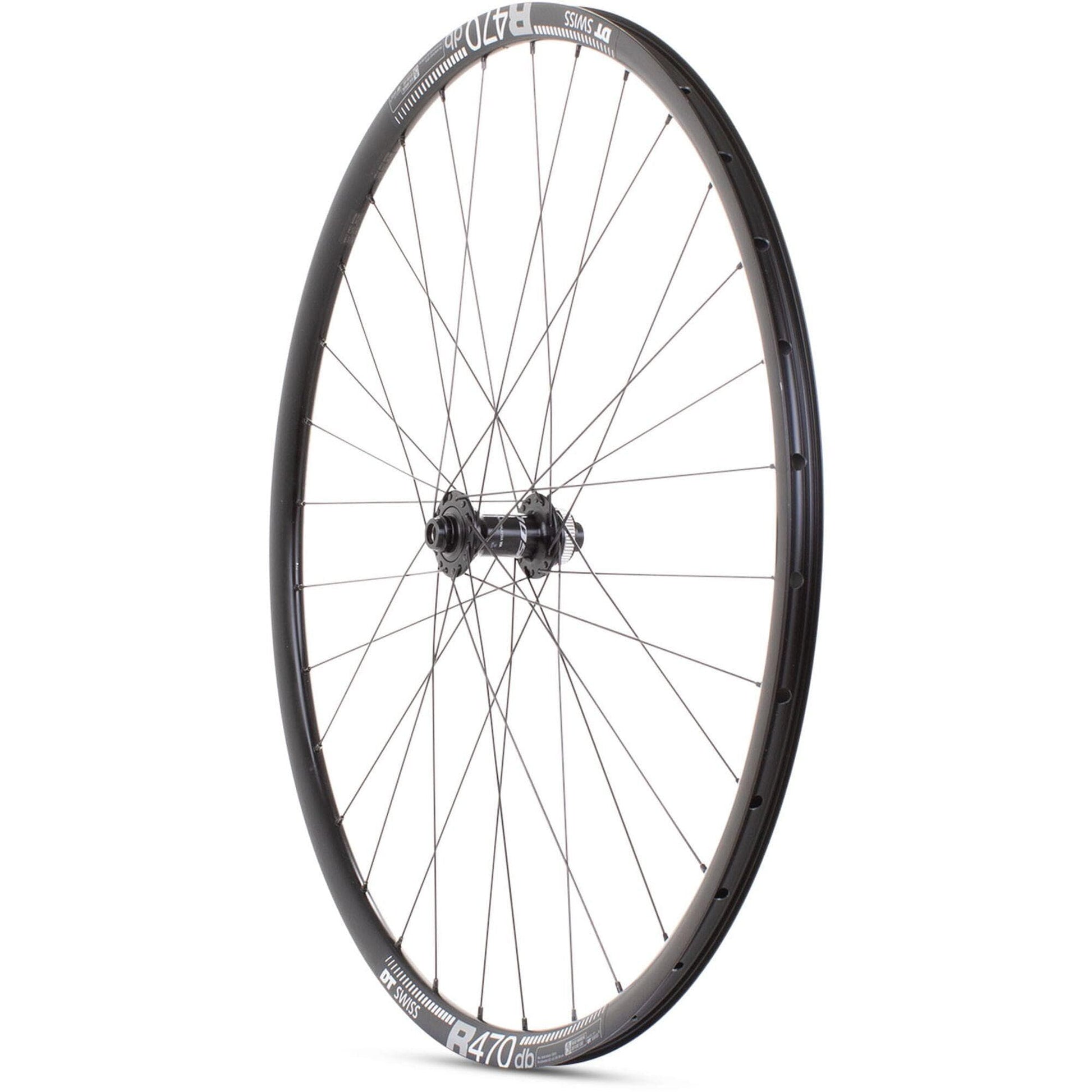 M-Part-Wheels-Road-Front-Disc-Wheel-Shimano-105-CL-Hub-TA-100x12mm-DT-R-470-Rim-black-700c