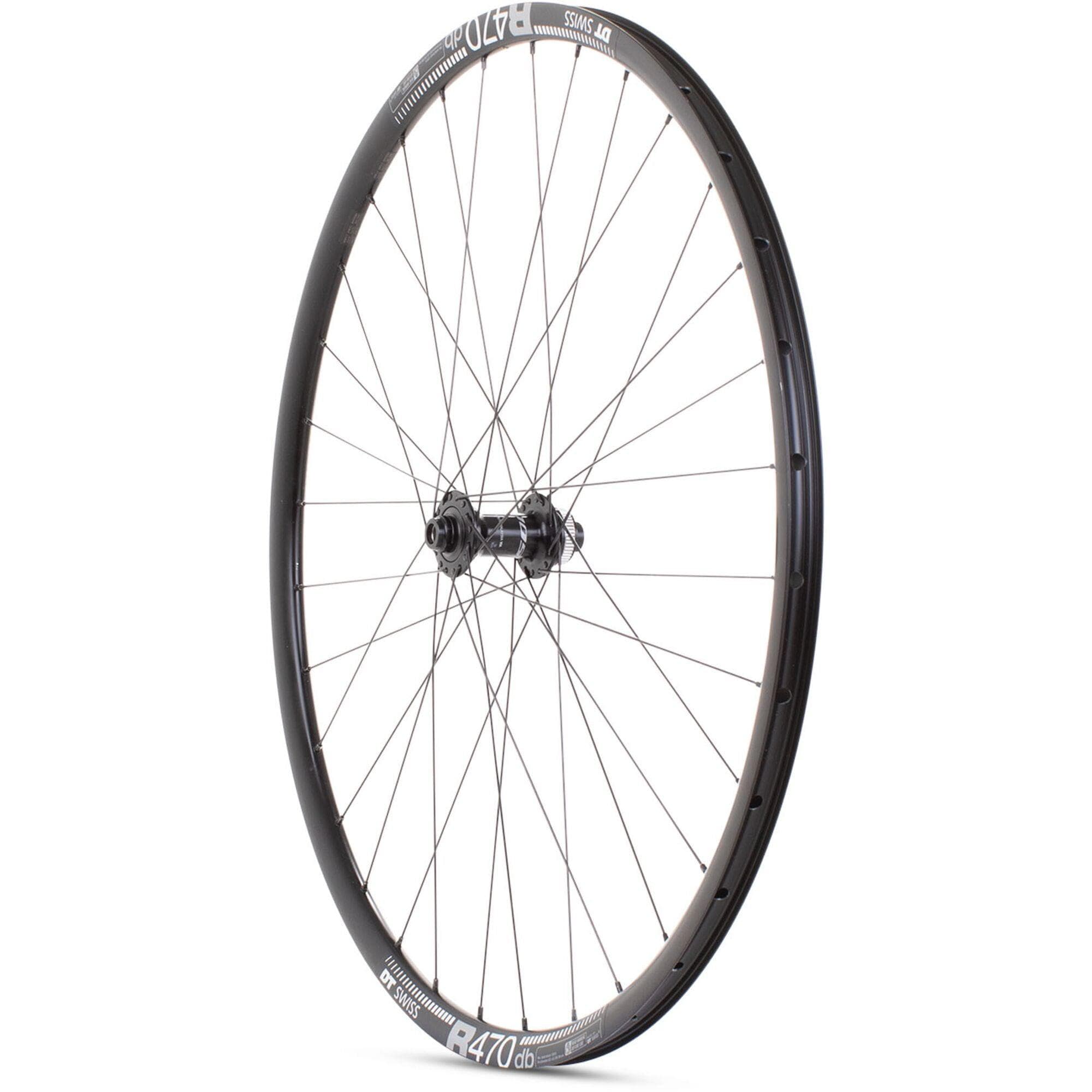 M-Part-Wheels-Road-Front-Disc-Wheel-Shimano-105-CL-Hub-TA-100x12mm-DT-R-470-Rim-black-700c