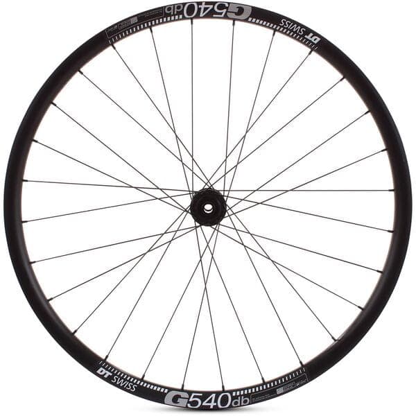 M Part Wheels Gravel Front Wheel DT 370 CL Hub TA 100x12mm  G 540 Rim TLR black 27.5 inch