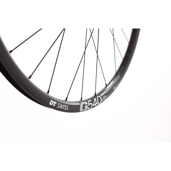 M Part Wheels Gravel Front Wheel DT 370 CL Hub TA 100x12mm  G 540 Rim TLR black 27.5 inch