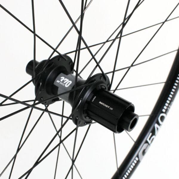 M Part Wheels Gravel Rear Wheel DT 370 CL Hub G 540 Rim TLR black 700c