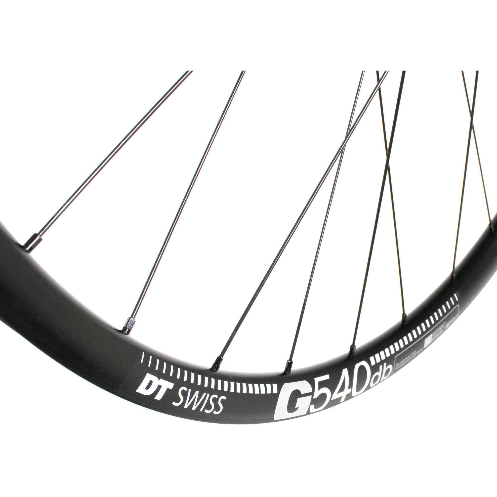 M Part Wheels Gravel Front Wheel Shimano 105 CL Hub TA 100x12mm G 540 Rim TLR black 700c