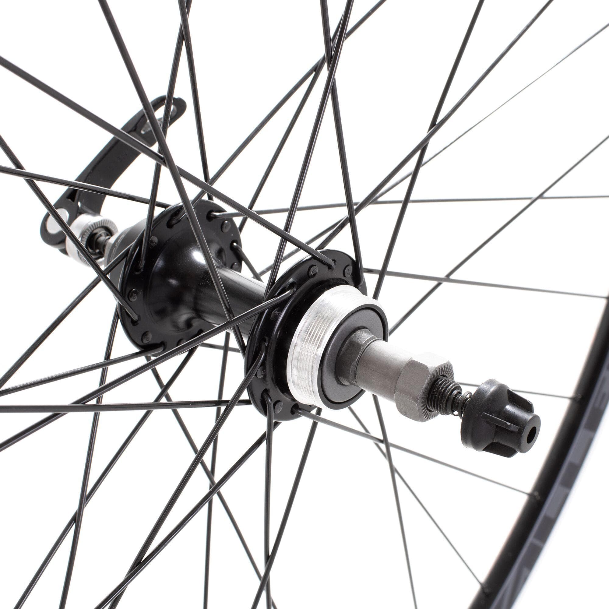 M Part Wheels Road Rear Quick Release Screw On Wheel black 700c