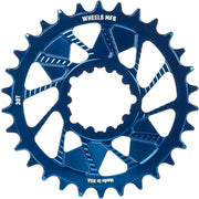 Wheels Manufacturing Blue; Chainring 30T; SRAM 3-Bolt; 3mm; T-Type Chain